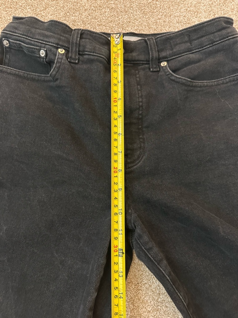 Madewell High Rise Wide Leg Jeans Black Size 29 - Picture 12 of 13